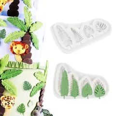 Molde de Silicone 4 Folhas Tropicais cód 1902 - comprar online