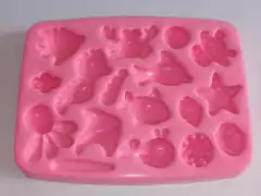 Molde de Silicone Fundo do Mar cód 334 - Molde de Silicone 