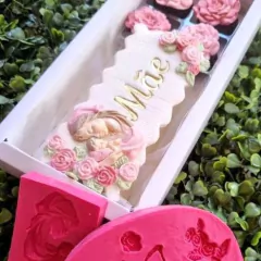 Molde de Silicone Silhueta Mãe/Santa cód 1677 na internet