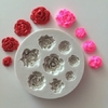 Molde de Silicone 8 Rosas cód 1859