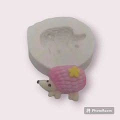 Molde de Silicone Tatu / Porco Espinho Fofo P cód 1950