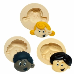 Molde de Silicone Personagens Três Palavrinhas cód 335