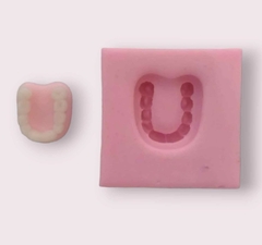 Molde de Silicone Dente Dentadura Chapa P cód 1808