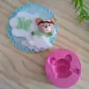 Molde de Silicone Cabeça Urso Aviador/Baloneiro cód 167