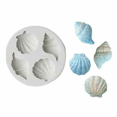 Molde de Silicone Kit Conchas Textura cód 1183 - comprar online
