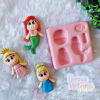 Molde de Silicone Bonequinhas Princesa cód 1418