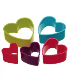 Kit Cortador Coração - Molde de Silicone 