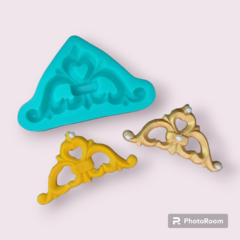 Molde de Silicone Arabesco Coração Cód 1725
