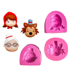 Molde de Silicone Kit Chapéuzinho Vermelho