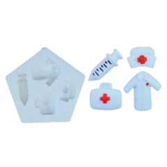 Molde de Silicone Kit Enfermagem/Médico cód 2025