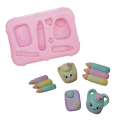 Molde de Silicone Kit Escolar cód 2036 - comprar online