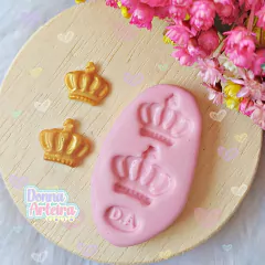 Molde de Silicone Duas Coroas Cód 1485 - comprar online