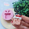 Molde de Silicone Papai Noel na Chaminé Cód 1529