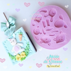 Molde de Silicone Kit Bichinhos Bosque Cód 1730 - comprar online