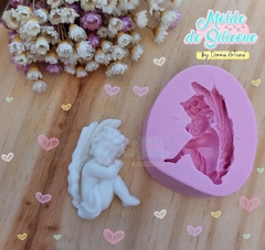 Molde de Silicone Anjo Sentado cód 1882 na internet
