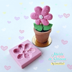 Molde de Silicone Flor M Cód 1234