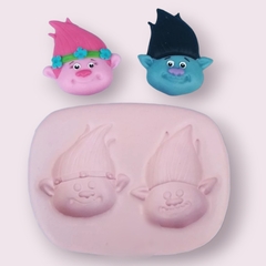 Molde de Silicone Cabeça Trolls cód 1299