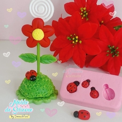 Molde de Silicone Kit Joaninha Cód 456