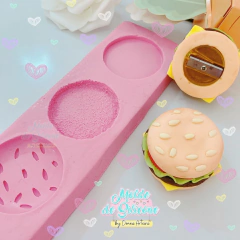 Molde de Silicone Hambúrguer Cód 474