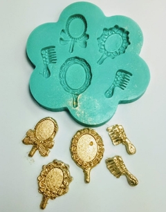 Molde de Silicone Kit Espelhos e Pentes Cód 41
