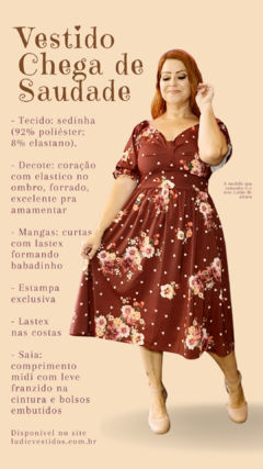 Vestido Chega de Saudade na internet