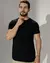 Preto - Camiseta Básica Algodão Egípcio - Gola O