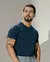 Azul Marinho - Camiseta Básica Algodão Egípcio - Gola O na internet