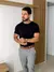 Preto - Camiseta Básica Algodão Egípcio - Gola O - comprar online