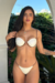 Conjunto Biquini Serena Branco com Marrom