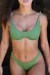 Top Verde Militar Luisa Texturizado com Bojo e Aro de Sustentação - DOCE MARRA BEACHWEAR 