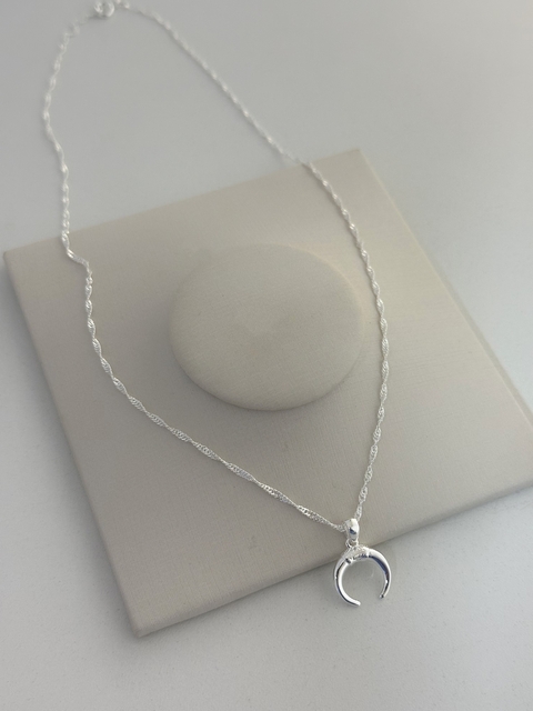 Corrente Talisma Chifre Mistico - Prata - comprar online