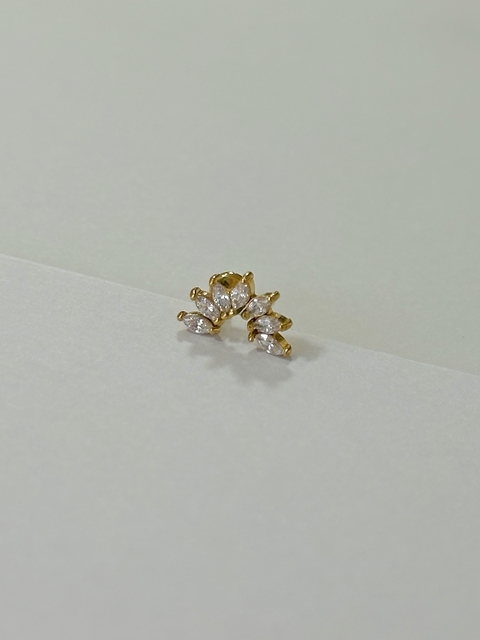 Piercing Labret Cluster Meia - Aço