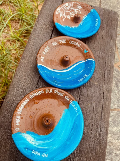 INCENSÁRIOS DE CERÂMICA - TEMA MAR - comprar online