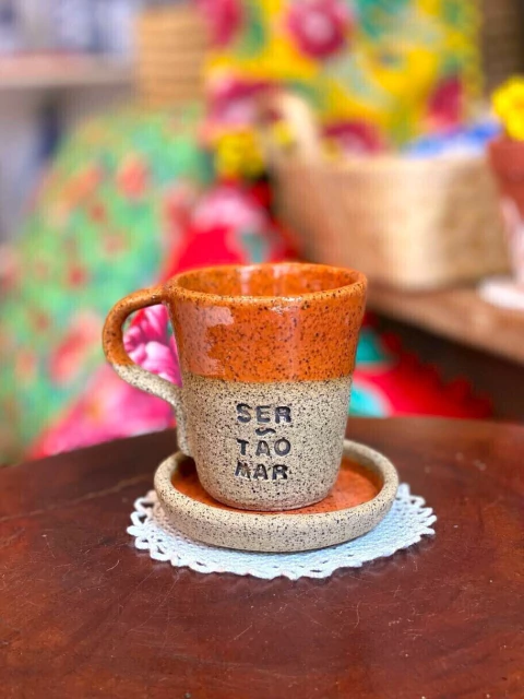 Conjunto Mini Xícara com píres - SER TÃO MAR - comprar online