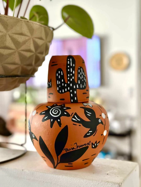 Moringa de barro - Cordel - comprar online