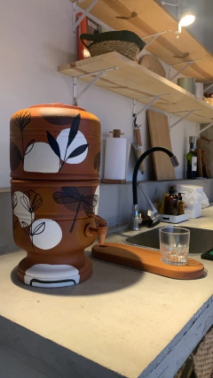 Filtro de barro - Libélula dourada