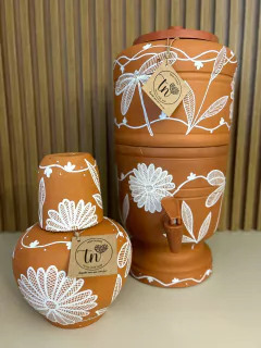 Filtro de barro - Rendeira - Taisa Nunes - Feito por mim