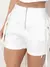 9681a Conjunto curto feminino alfaiataria de cropped e shorts