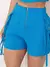 9681a Conjunto curto feminino alfaiataria de cropped e shorts