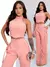 9622a Conjunto Longo Alfaiataria de Cropped frente única e calça