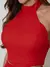 9622a Conjunto Longo Alfaiataria de Cropped frente única e calça - Tropical Fashion