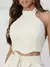 Conjunto Feminino Longo Cropped Frente Única e Saia c/ Fenda 9779 na internet