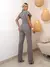 Imagem do 9720a Conjunto alfaiataria de cropped gola alta e calça