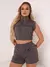 9757a Conjunto Curto Cropeed Colete Cargo e Shorts