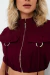 Imagem do Conjunto Feminino Alfaiataria Colete Cropped com Shorts e Cinto Duplo 9873