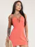 9843a Vestido Macaquinho Feminino Curto Com Decote em U e Amarração - Tropical Fashion