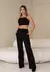 9552a Conjunto longo alfaiataria cropped e calça - loja online