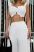 9722a Conjunto Longo alfaiataria Cropped Com Babado e Calça Pantalona - loja online