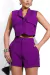9688a Conjunto Alfaiataria curto de Cropped Colete e Shorts na internet