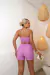 9746a Conjunto Feminino Alfaiataria de Cropped Tomara Que Caia e Shorts - comprar online